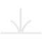 Ekena Millwork Richland Architectural Grade PVC Gable Bracket, 96"W x 60"H x 2"D x 4"F, 15/12 Pitch GBP096X60X0204RIC00 - alternate 2